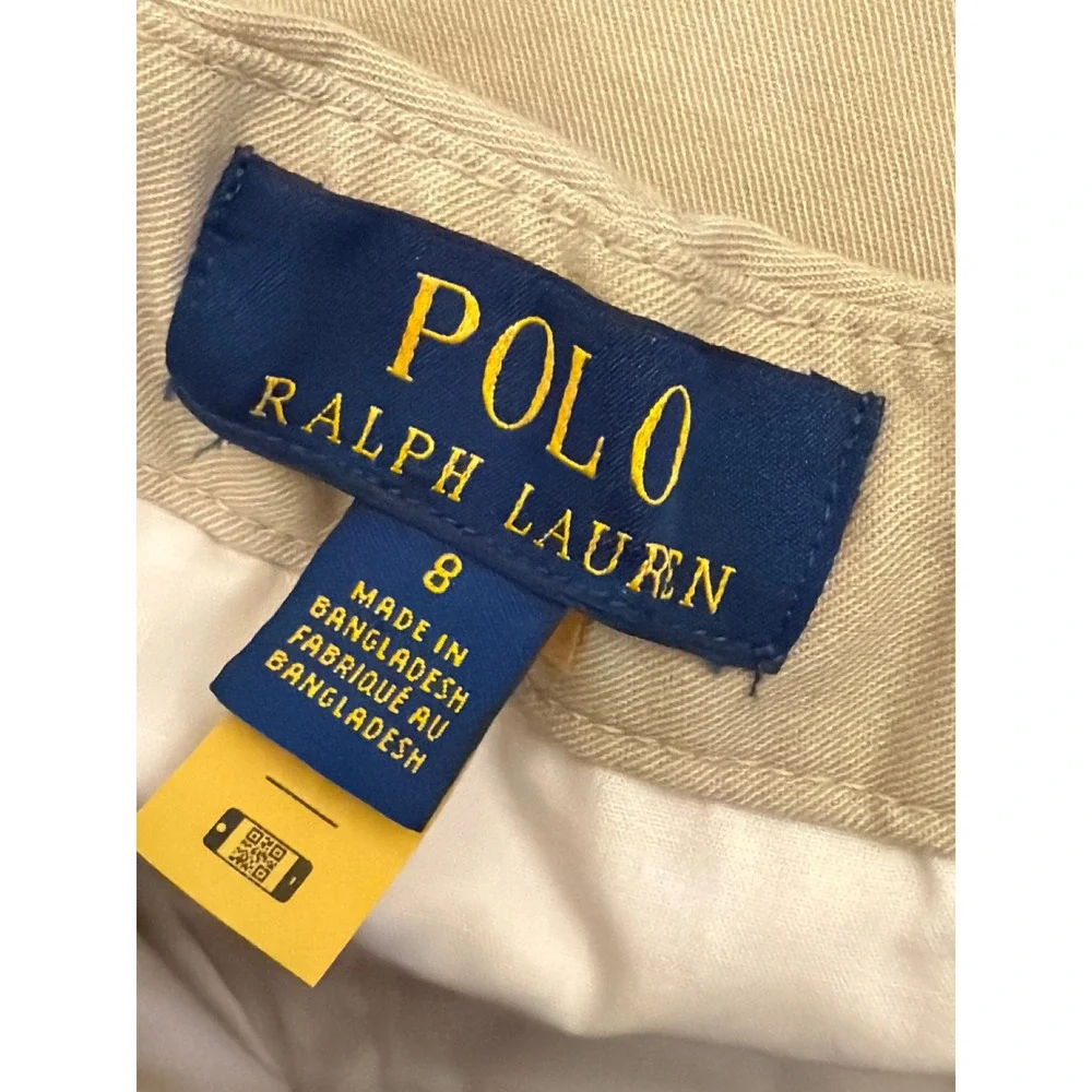Polo Ralph Lauren Boys Khaki Chino Pants Tan Straight Leg Size 8